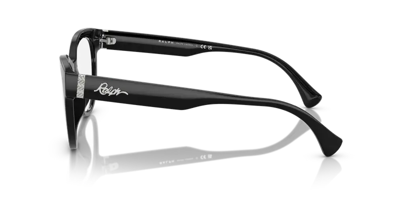 Ralph Lauren Donna RA7173U 5001 Montature da vista Acetato Nero Trasparente Pantos Normale miniatura 3