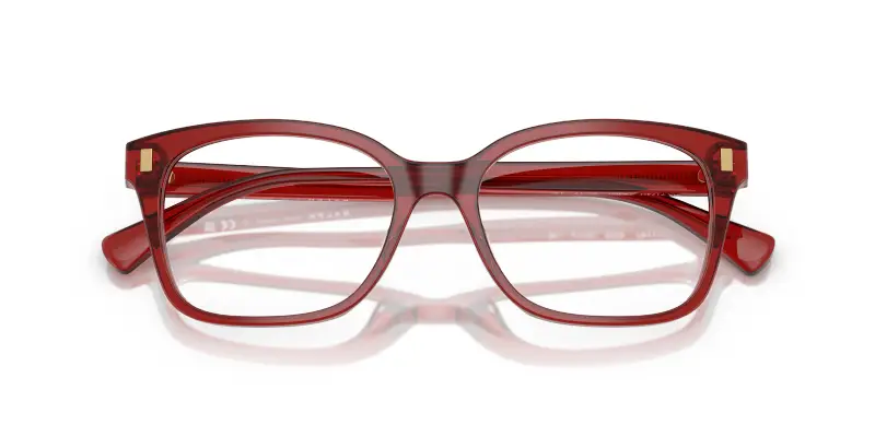 Donna RA7174U 6320 Montature da vista Acetato Rosso Trasparente Squadrata Normale miniatura 2