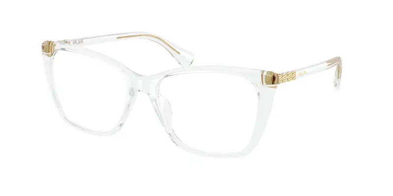 Ralph Lauren Donna RA7177U 5002 Montature da vista Iniettato Trasparente Trasparente Farfalla Normale