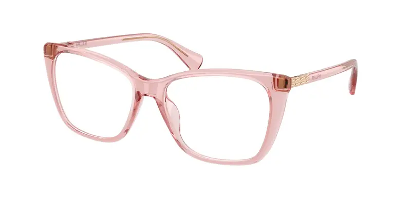 Ralph Lauren Donna RA7177U 5801 Montature da vista Iniettato Rosa Trasparente Farfalla Normale