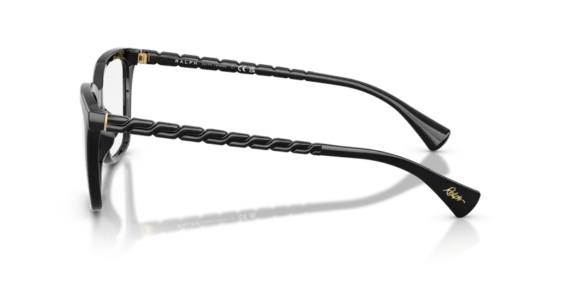 Ralph Lauren Donna RA7178U 5001 Montature da vista Iniettato Nero Trasparente Farfalla Normale miniatura 3