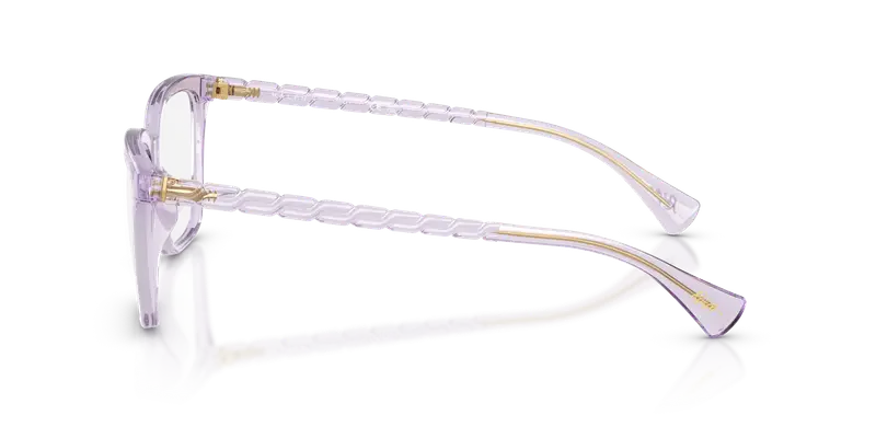 Ralph Lauren Donna RA7178U 5746 Montature da vista Iniettato Viola Trasparente Farfalla Normale miniatura 3