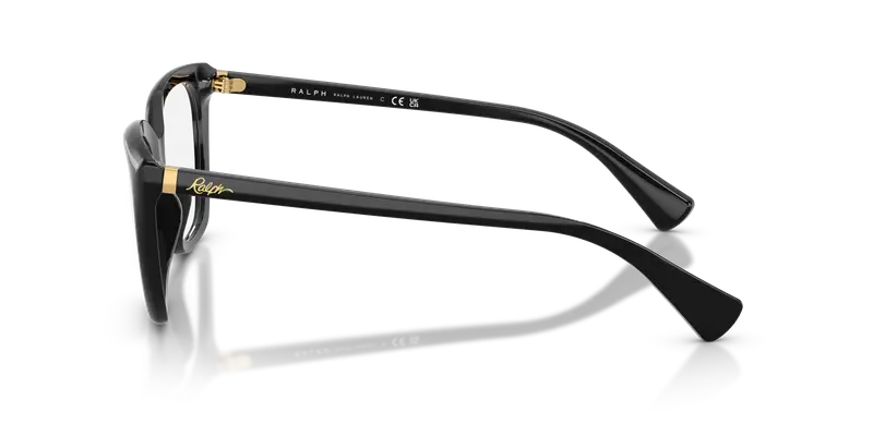 Ralph Lauren Donna RA7180U 5001 Montature da vista Acetato Nero Trasparente Farfalla Normale miniatura 3