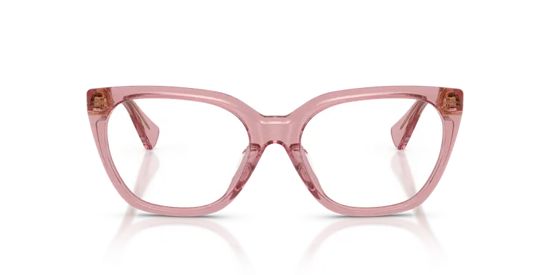 Ralph Lauren Donna RA7180U 6118 Montature da vista Acetato Rosa Trasparente Farfalla Normale miniatura 2
