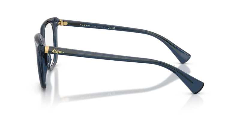 Ralph Lauren Donna RA7180U 6119 Montature da vista Acetato Blu Trasparente Farfalla Normale miniatura 3