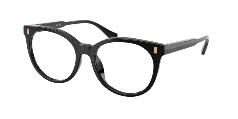 Ralph Lauren Donna RA7182U 5001 Montature da vista Acetato Nero Trasparente Pantos Normale