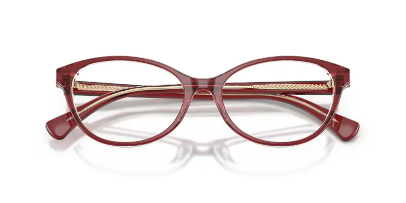 Donna RA7186U 5920 Montature da vista Acetato Viola Trasparente Rotonda Normale miniatura 2