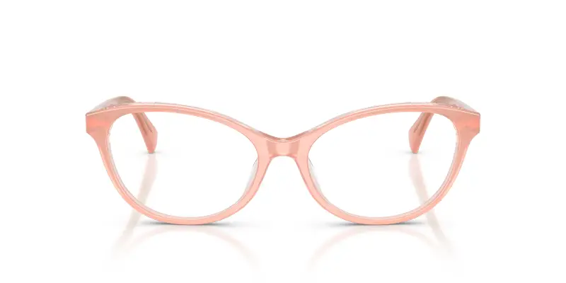 Donna RA7186U 6296 Montature da vista Acetato Rosa Trasparente Rotonda Normale miniatura 3
