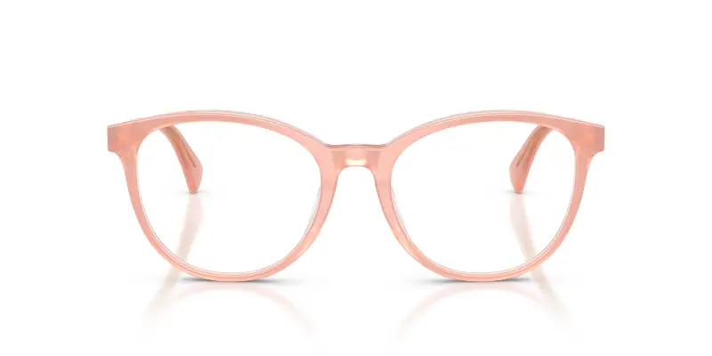Donna RA7188U 6296 Montature da vista Acetato Rosa Trasparente Rotonda Normale miniatura 3