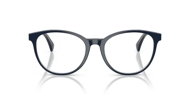 Donna RA7188U 6298 Montature da vista Acetato Blu Trasparente Rotonda Normale miniatura 3