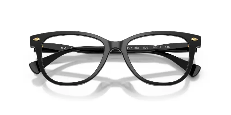 Donna RA7189U 5001 Montature da vista Acetato Nero Trasparente Pantos Normale miniatura 2