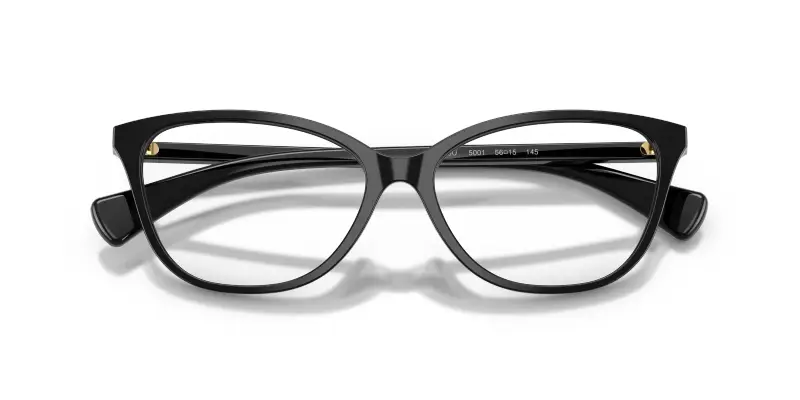 Donna RA7190U 5001 Montature da vista Acetato Nero Trasparente Farfalla Normale miniatura 2