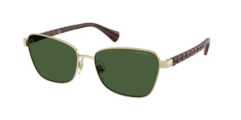Donna Ralph Lauren RA4149 949071 Occhiali da sole Metallo Oro Verde Geometrica Normale