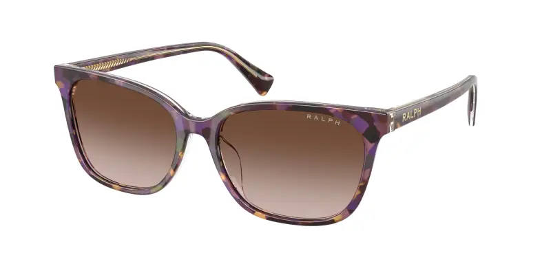 Donna Ralph Lauren RA5348U 630313 Occhiali da sole Acetato Tartaruga Marrone Squadrata Normale Sfumato