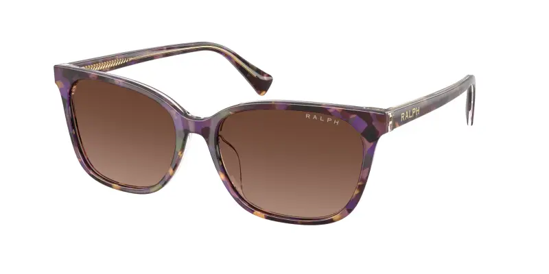 Donna Ralph Lauren RA5348U 6303T5 Occhiali da sole Acetato Tartaruga Marrone Squadrata Polarizzata