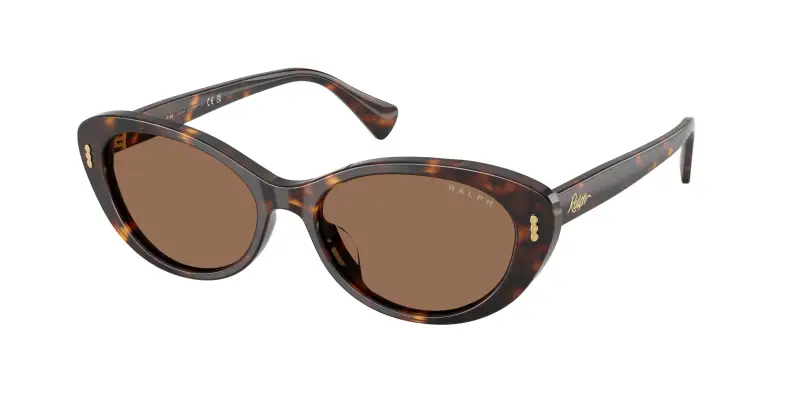Donna Ralph Lauren RA5350U 500373 Occhiali da sole Acetato Marrone Marrone Rotonda Normale