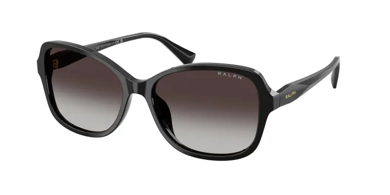 Donna Ralph Lauren RA5351U 50018G Occhiali da sole Acetato Nero Grigio Squadrata Normale Sfumato