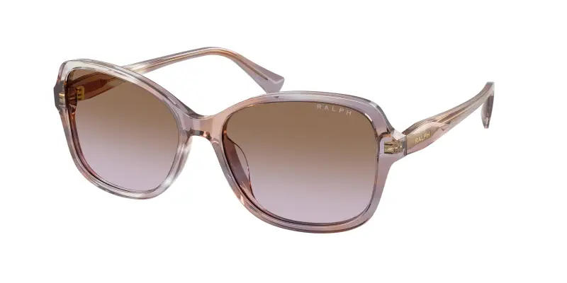 Donna Ralph Lauren RA5351U 634068 Occhiali da sole Acetato Tartaruga Viola Squadrata Normale Sfumato