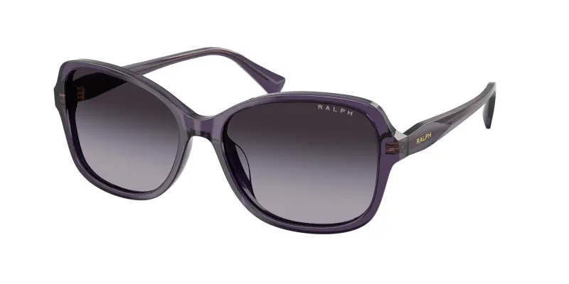 Donna Ralph Lauren RA5351U 63458G Occhiali da sole Acetato Viola Grigio Squadrata Normale Sfumato