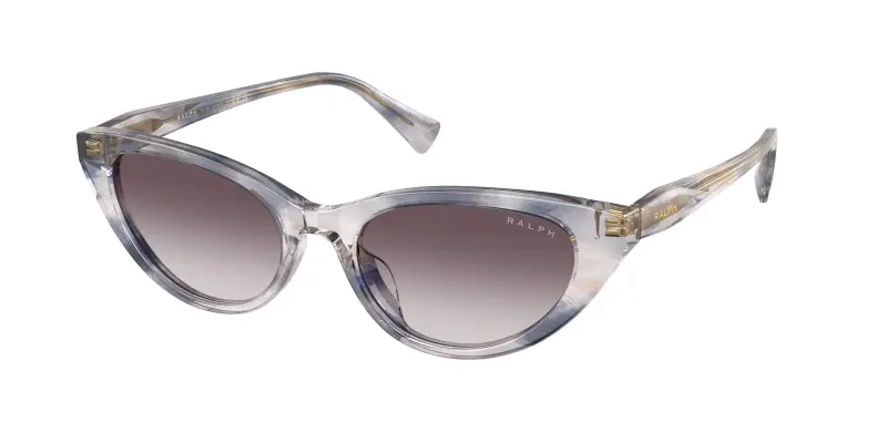 Donna Ralph Lauren RA5352U 634311 Occhiali da sole Acetato Grigio Grigio Cat Eye Normale Sfumato