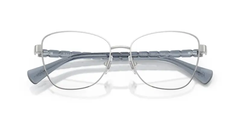 Donna Ralph Lauren RA6064 9001 Montature da vista Metallo Argento Trasparente Geometrica Normale miniatura 2