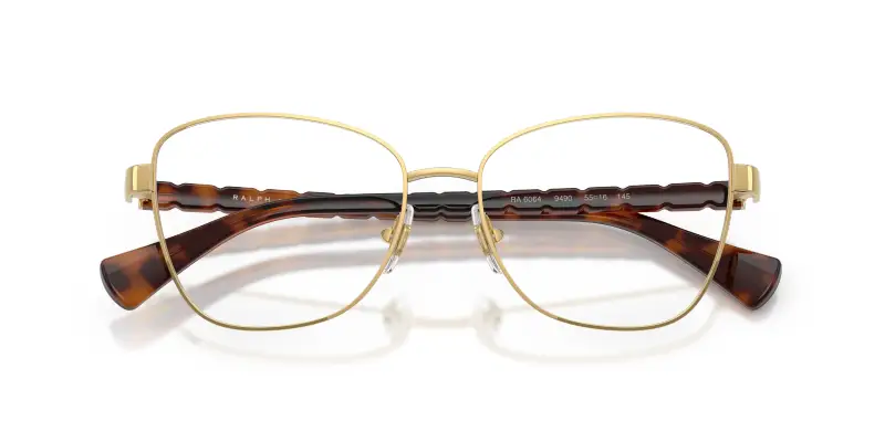 Donna Ralph Lauren RA6064 9490 Montature da vista Metallo Oro Trasparente Geometrica Normale miniatura 2