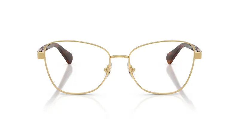 Donna Ralph Lauren RA6064 9490 Montature da vista Metallo Oro Trasparente Geometrica Normale miniatura 3