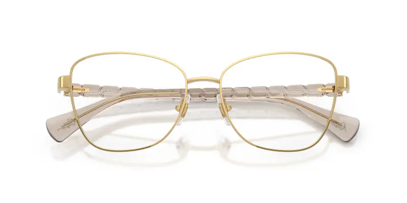 Donna Ralph Lauren RA6064 9493 Montature da vista Metallo Oro Trasparente Geometrica Normale miniatura 2