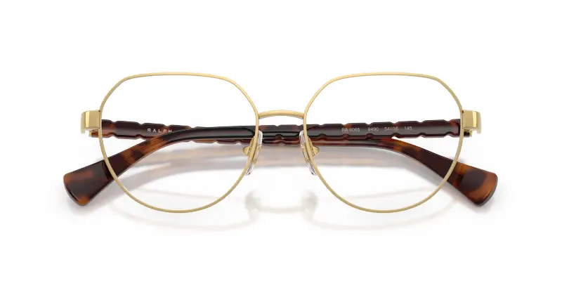 Donna Ralph Lauren RA6065 9490 Montature da vista Metallo Oro Trasparente Geometrica Normale miniatura 2