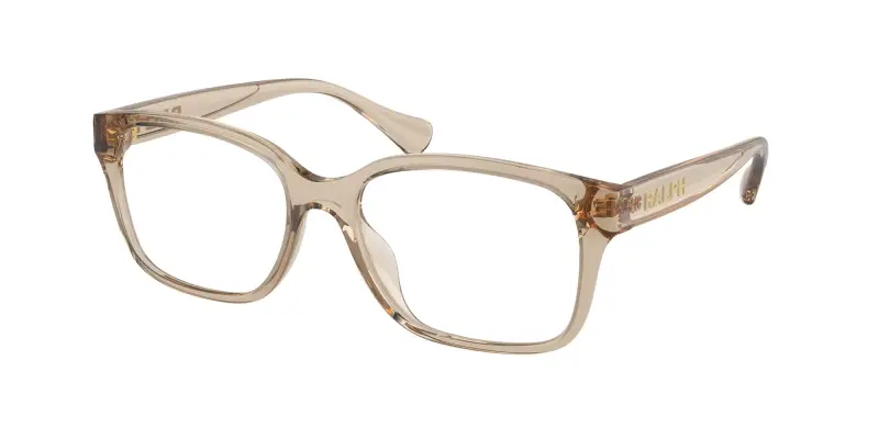 Donna Ralph Lauren RA7155U 5802 Montature da vista Iniettato Beige Trasparente Squadrata Normale