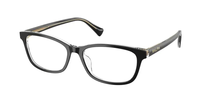 Donna Ralph Lauren RA7194U 6297 Montature da vista Acetato Nero Trasparente Squadrata Normale