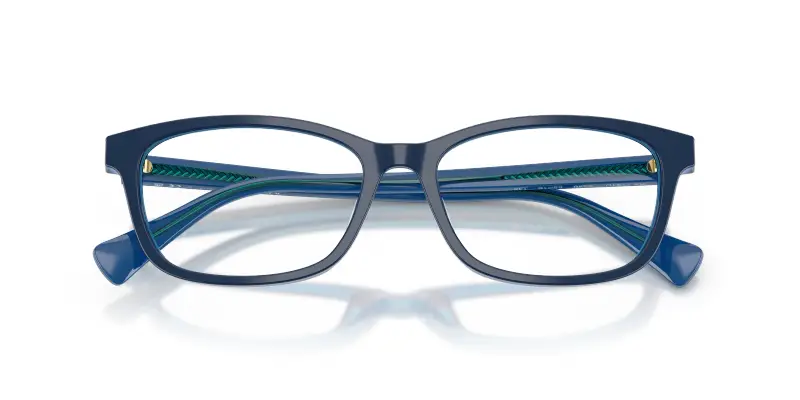 Donna Ralph Lauren RA7194U 6348 Montature da vista Acetato Blu Trasparente Squadrata Normale miniatura 2