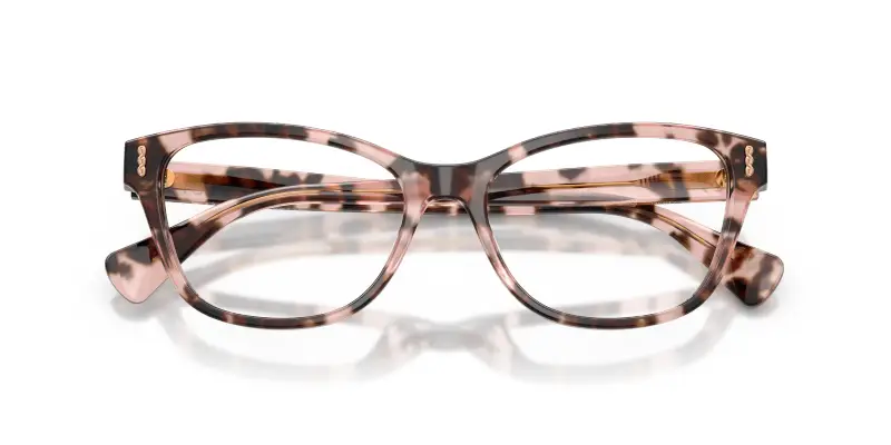 Donna Ralph Lauren RA7195U 6058 Montature da vista Acetato Tartaruga Trasparente Squadrata Normale miniatura 2