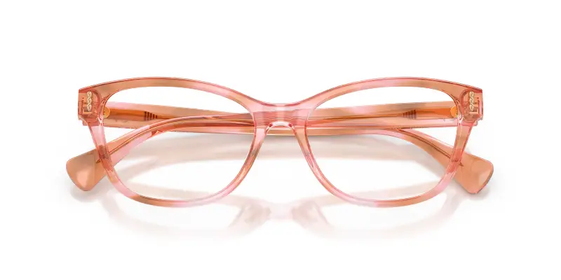 Donna Ralph Lauren RA7195U 6341 Montature da vista Acetato Rosa Trasparente Squadrata Normale miniatura 2