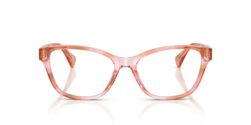 Donna Ralph Lauren RA7195U 6341 Montature da vista Acetato Rosa Trasparente Squadrata Normale miniatura 3