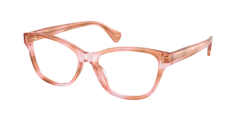 Donna Ralph Lauren RA7195U 6341 Montature da vista Acetato Rosa Trasparente Squadrata Normale