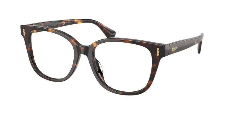 Donna Ralph Lauren RA7196U 5003 Montature da vista Acetato Marrone Trasparente Squadrata Normale
