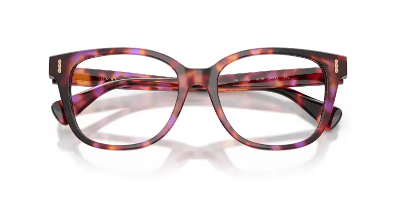 Donna Ralph Lauren RA7196U 6239 Montature da vista Acetato Viola Trasparente Squadrata Normale miniatura 2