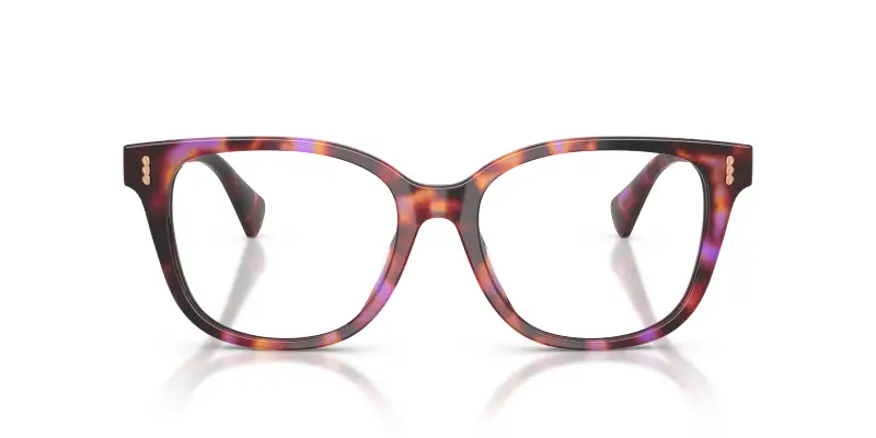Donna Ralph Lauren RA7196U 6239 Montature da vista Acetato Viola Trasparente Squadrata Normale miniatura 3
