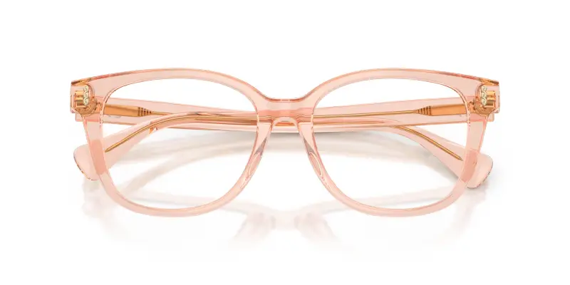 Donna Ralph Lauren RA7196U 6344 Montature da vista Acetato Rosa Trasparente Squadrata Normale miniatura 2