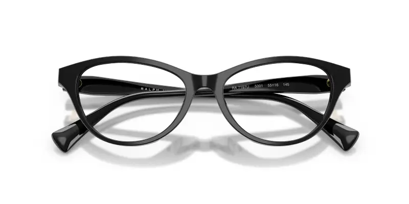 Donna Ralph Lauren RA7197U 5001 Montature da vista Acetato Nero Trasparente Cat Eye Normale miniatura 2