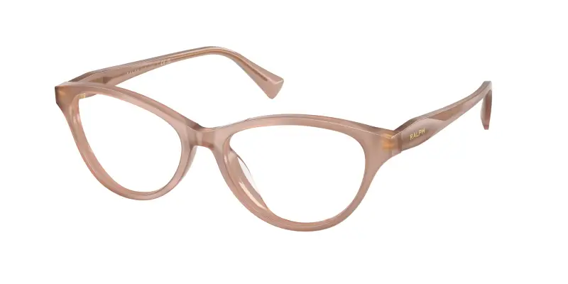 Donna Ralph Lauren RA7197U 6114 Montature da vista Acetato Marrone Trasparente Cat Eye Normale