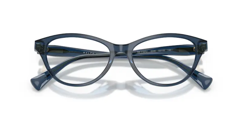 Donna Ralph Lauren RA7197U 6346 Montature da vista Acetato Blu Trasparente Cat Eye Normale miniatura 2