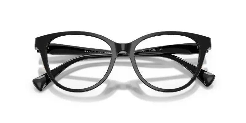 Donna Ralph Lauren RA7198U 5001 Montature da vista Acetato Nero Trasparente Farfalla Normale miniatura 2