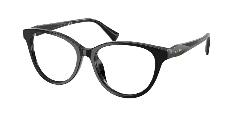 Donna Ralph Lauren RA7198U 5001 Montature da vista Acetato Nero Trasparente Farfalla Normale