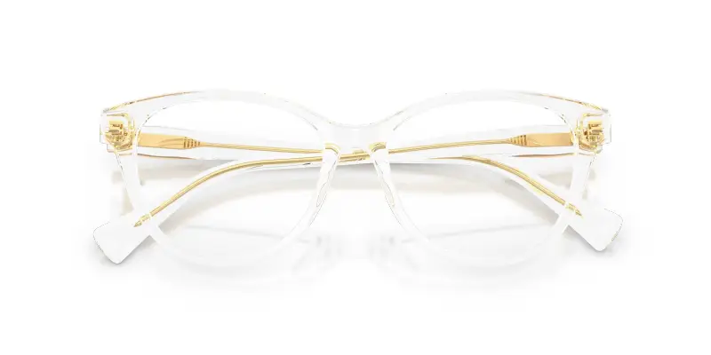 Donna Ralph Lauren RA7198U 5002 Montature da vista Acetato Trasparente Trasparente Farfalla Normale miniatura 2