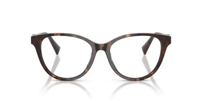 Donna Ralph Lauren RA7198U 5003 Montature da vista Acetato Marrone Trasparente Farfalla Normale miniatura 3
