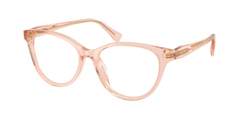 Donna Ralph Lauren RA7198U 6344 Montature da vista Acetato Rosa Trasparente Farfalla Normale