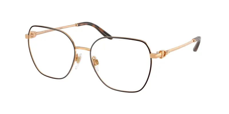 Donna Ralph Lauren RL5138 9153 Montature da vista Metallo Marrone Trasparente Squadrata Normale