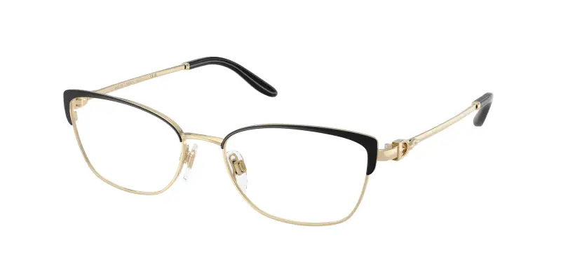 Donna Ralph Lauren RL5139 9452 Montature da vista Metallo Nero Trasparente Pillow Normale